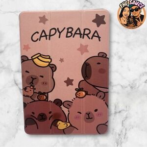Capybara Tablet Case Cover For Galaxy‎ Tab A9 Plus 10.95 Inch Kawaii Bears Pink